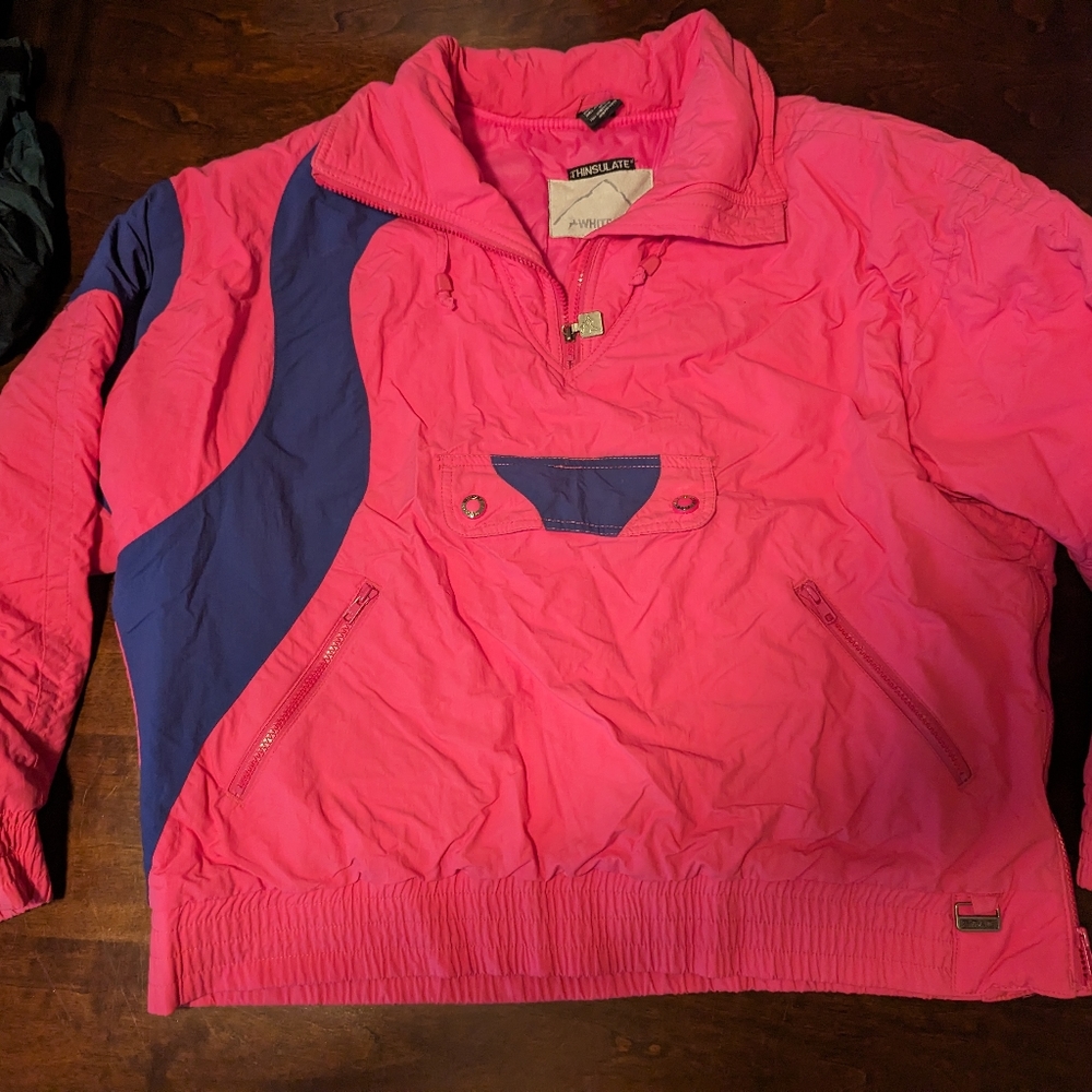 Vintage White Stag Ski Puffer Coat Puffy Jacket. Women's sz large